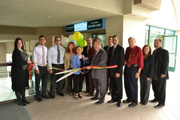 New business ribbon cutting ceremony