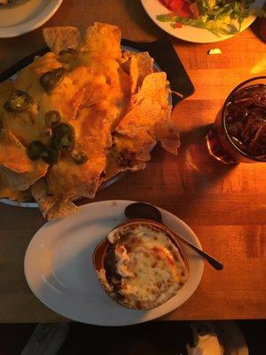 French onion soup + nachos!