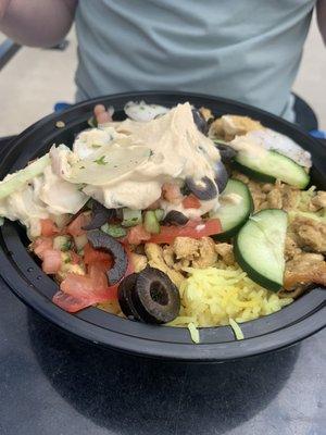 Single Protein Bowl-Chicken Shwarma