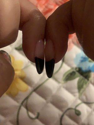 nail length unevenness