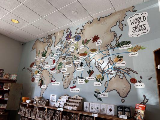 Beautiful World of Spices mural