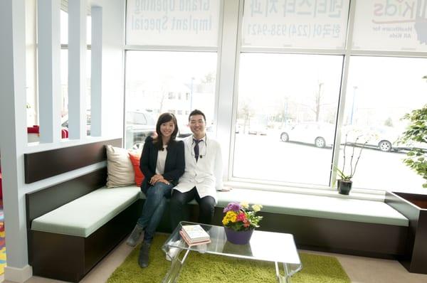 Dr. Sam Shin and his wife, Heea. www.thedentistar.com. 224.938.9417