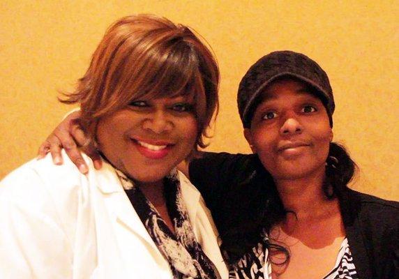 Sonya Edwdards with Shirley Murdock