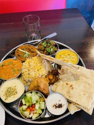 Non Vegetarian thali delicious