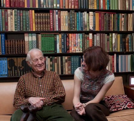 Meet Joe. One of our amazing clients who shares his love of books with his caregiver.