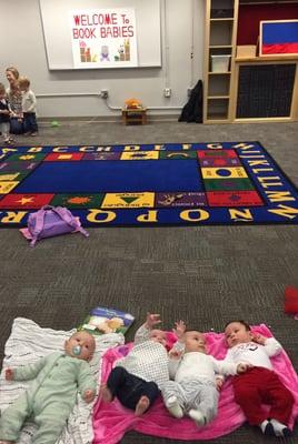 Book babies!  Free music and reading for kids every Thursday at 10:30 and 11:30am.  Great!