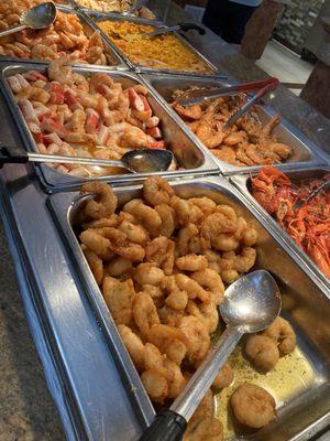 Lots of shrimp dishes