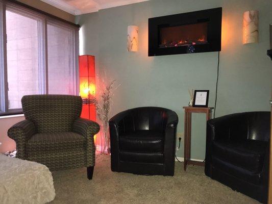 Part of the relaxation room