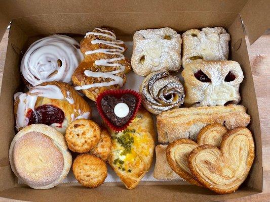 Variety of pastries.