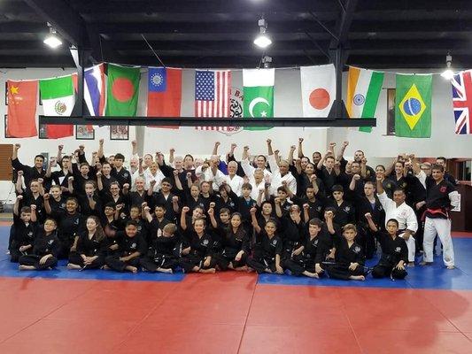 Bushi Ban students, sensei, masters, senior masters, and Grand Master Zulfi Ahmed.