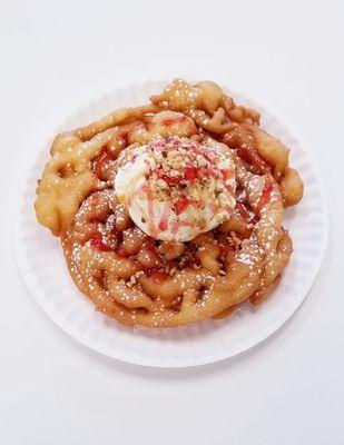 Funnel cake sundae