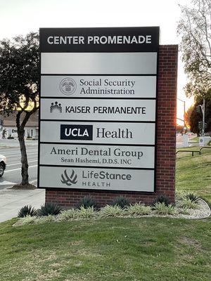 Conveniently  located next to social security administration, UCLA Health and Kaiser Permanente