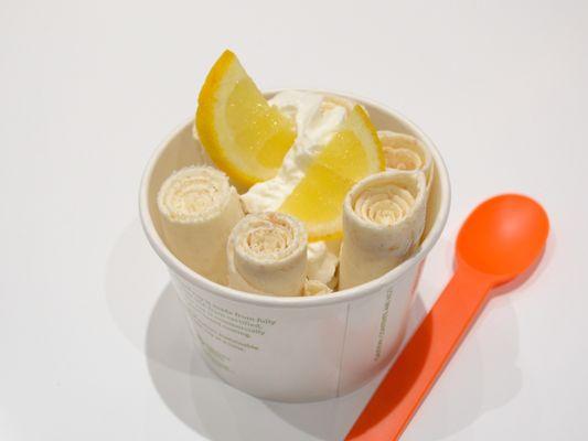 Lemon Roll Ice Cream ( lemon & graham cracker)