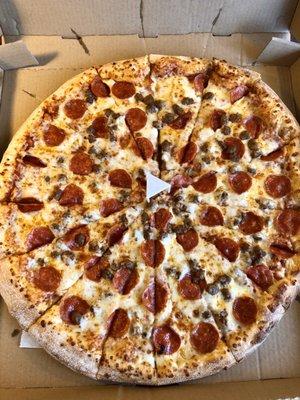 18' Jumbo 2-Topping Pick-Up Special. Sausage & Pepperoni $13.99! Phenomenal