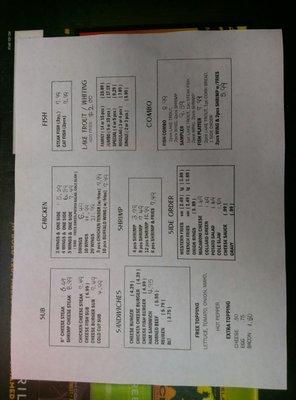 Lunch & Dinner menu