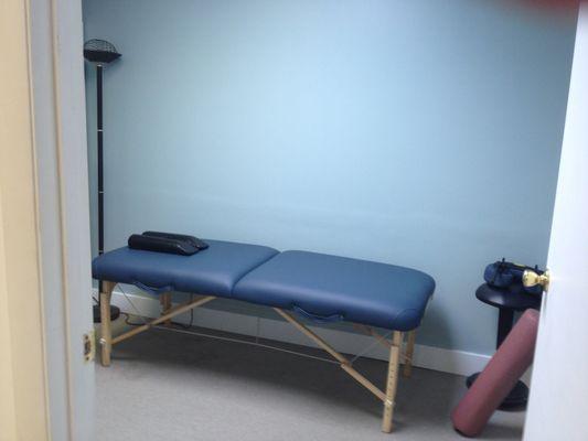 The acupuncture treatment room