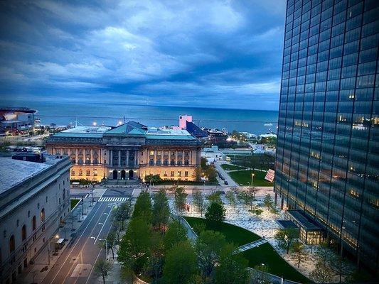 Our view of the lake and the R&R Hall of Fame