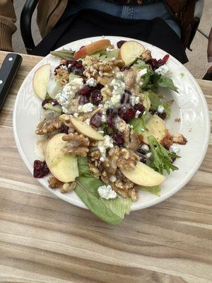 1/2 chicken apple walnut salad