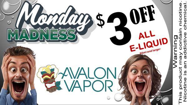 MONDAY MADNESS!!! $3 OFF!!!