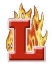 Flame with the L that's my school I graduated from