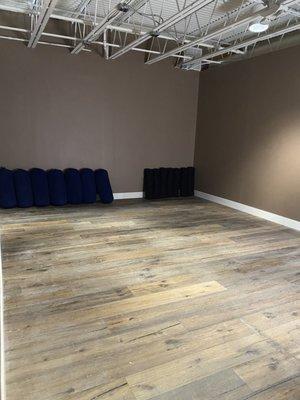 Our new mat room for mat pilates and yoga classes every week