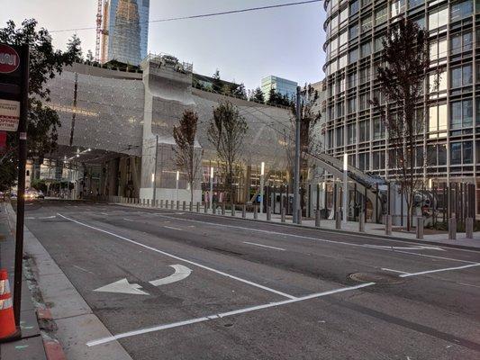 A view from the outside of our newest aesthetic: SalesForce Transit Center .