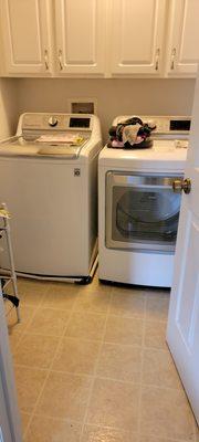 New LG washer & steam dryer