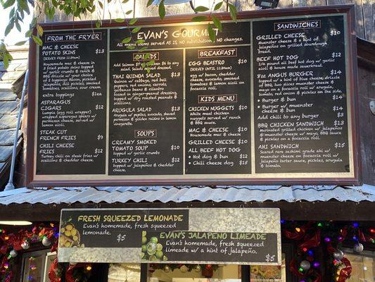 Menu - no substitutions!