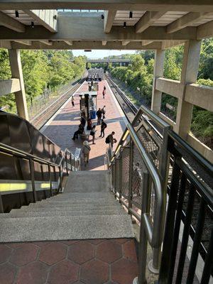 Stairs to platform