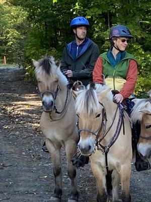 Tekla and Ike earned there keep last night,  horseback riding in the UP