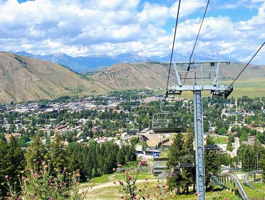 Half way up the mountain to zip line! Getting to 7,802 ft.