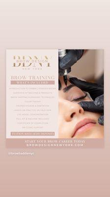 Learn how to start your business on Permanent Make-up with Brow Design New York