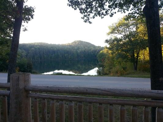 View of Black Mountain from the dining room