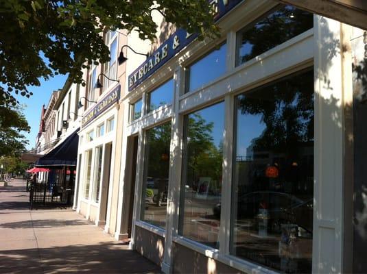 Sidewalk view of Crandon and Crandon.