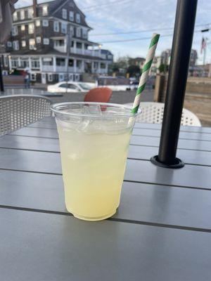 Basil limeade with a view