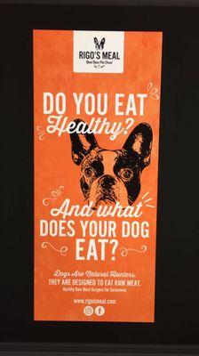 Do you eat healthy ? And what does your dog eat? Give them Rigo's Meal .... they deserve it