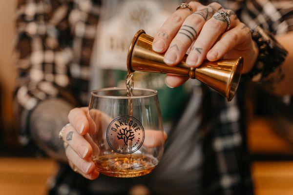 Our tasting experts will walk you through a whiskey sampling experience.