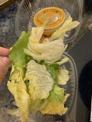 Complimentary salad