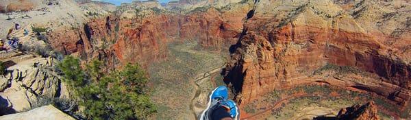 Zion National Park (Springdale, UT) at the top of Angel's Landing