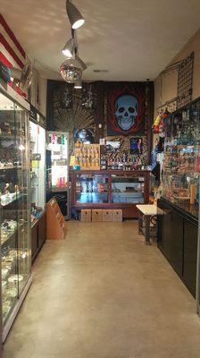 Inside smoke shop