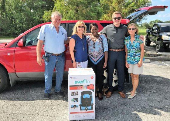 Community Involvement: Donated a vehicle to a local mother. Goosehead Insurance Hazeltine Agency provided the car seat for her young boy!