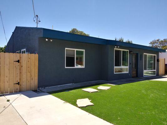 Complete makeover! Coolwall coating, new windows, roof, and synthetic grass--beauty, durability, and low maintenance!