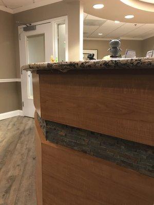 Front desk/reception area.