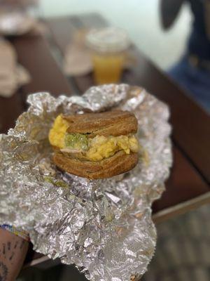 Special breakfast sandwich