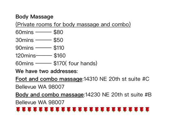 Body massage