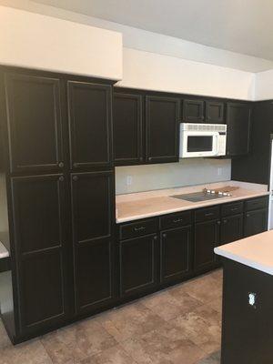 Cabinets painted