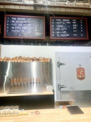 Updated menu board November 17, 2022 with new beer releases