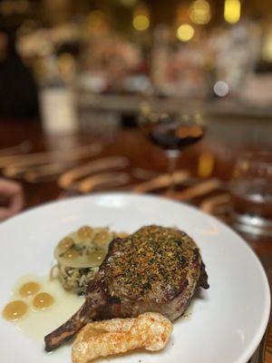 Pork chop + Valette Pinot