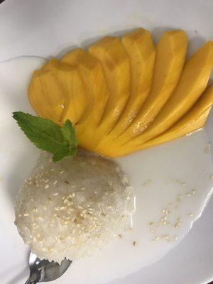 Mango Sticky Rice with Mango