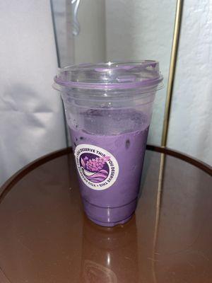 Ube Sweet-cream Iced Coffee